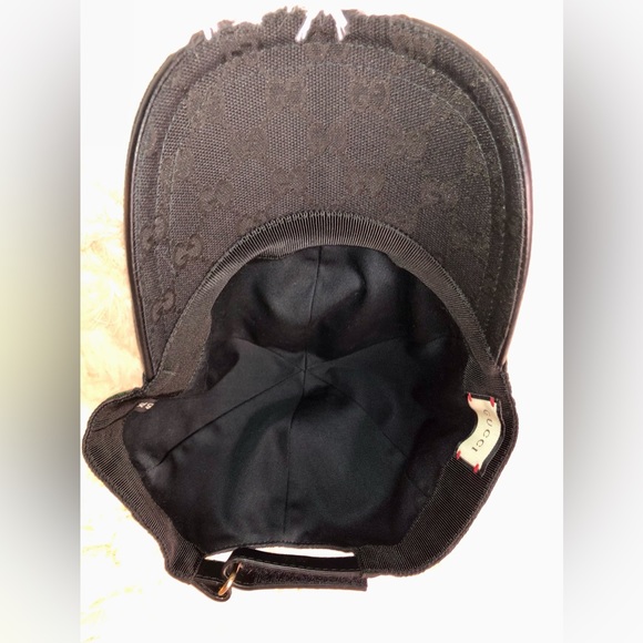 GUCCI ORIGINAL GG CANVAS BASEBALL HAT WITH WEB - Picture 7 of 9